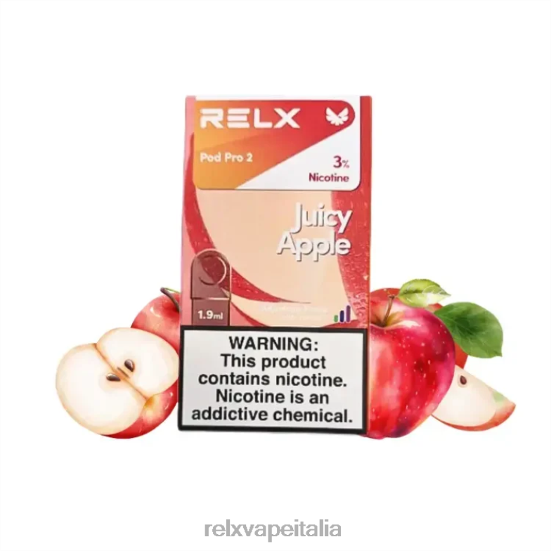 RELX pod pro 2 - 3 cialde mela succosa 266J495 RELX Sigaretta Elettronica Milano