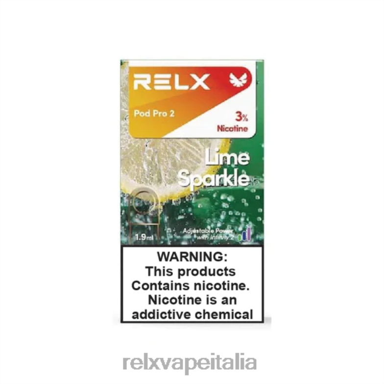 RELX pod pro 2 - 3 cialde sprite scintillante di lime 266J496 RELX Roma