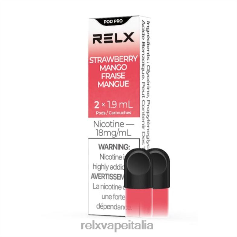 RELX pod pro - 2 cialde mango alla fragola 266J43 RELX Milano