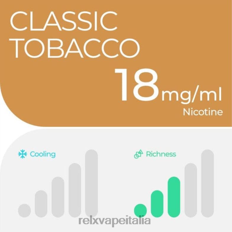 RELX pod pro - 2 cialde tabacco classico 266J422 RELX Vape Italia