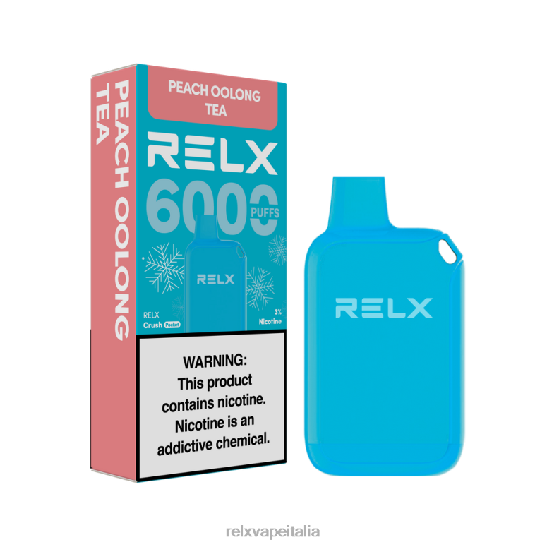 Relx Gusti Nuovi - RELX Crush Pocket 6000 ghiacciato tè oolong alla pesca 40JX010