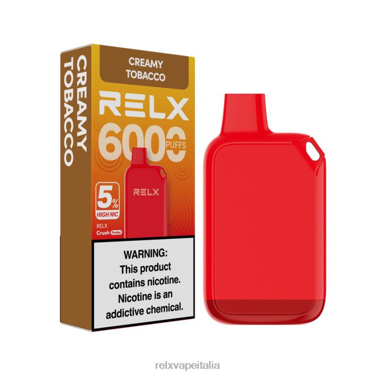 Relx Gusti - RELX Crush Pocket 6000 5% alta nic tabacco cremoso 40JX028