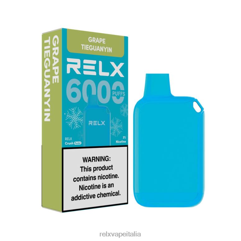 Relx Gusti - RELX Crush Pocket 6000 ghiacciato tieguanyin d'uva 40JX018