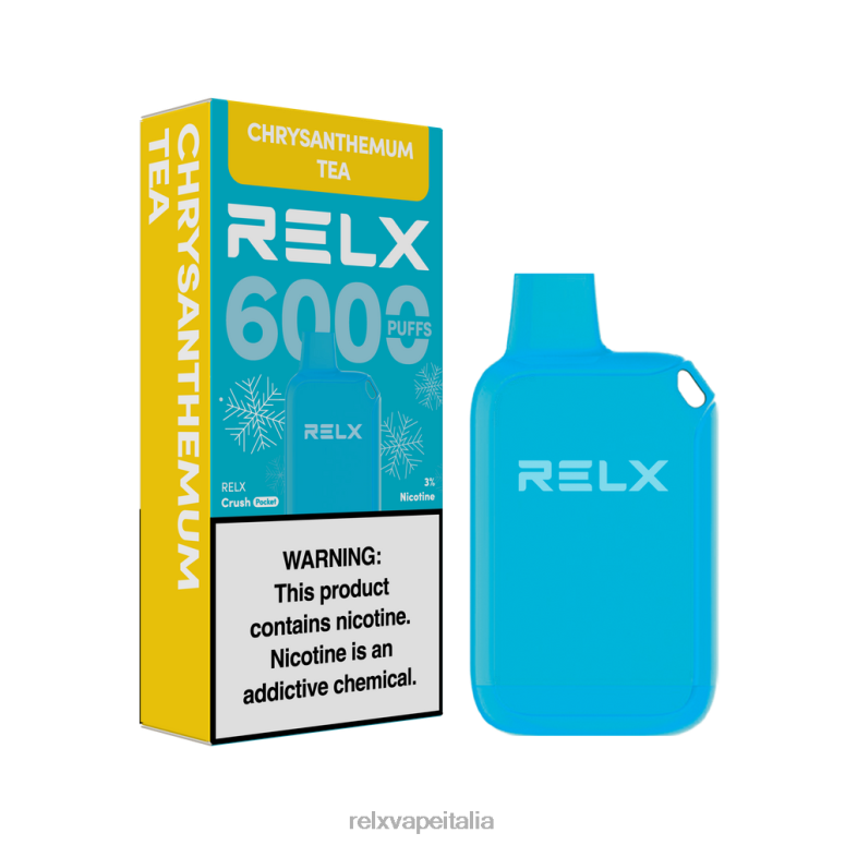 Relx Italia - RELX Crush Pocket 6000 ghiacciato tè al crisantemo 40JX021