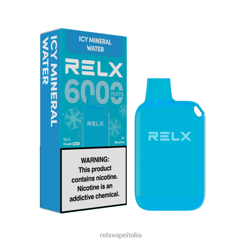 Relx Milano - RELX Crush Pocket 6000 ghiacciato acqua minerale ghiacciata 40JX023