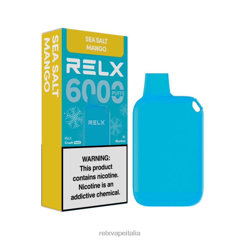 Relx Milano - RELX Crush Pocket 6000 ghiacciato mango al sale marino 40JX013
