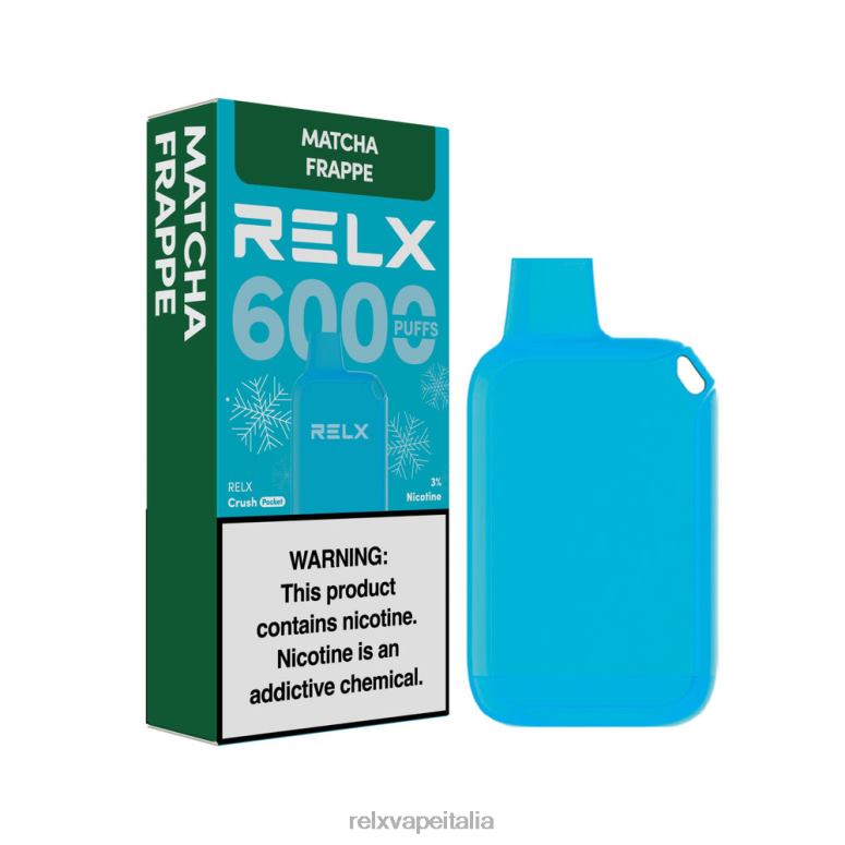 Relx Pods Italy - RELX Crush Pocket 6000 ghiacciato frappè al matcha 40JX017