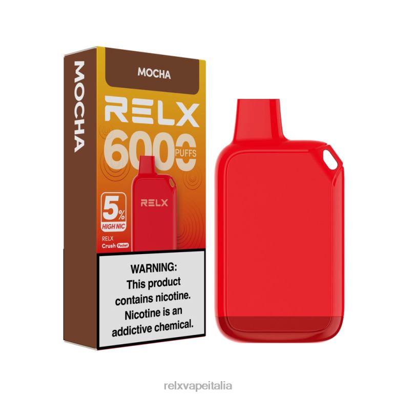 Relx Roma - RELX Crush Pocket 6000 5% alta nic moka 40JX025