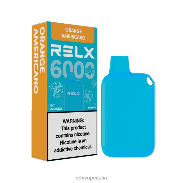 Relx Roma - RELX Crush Pocket 6000 ghiacciato americano arancione 40JX015