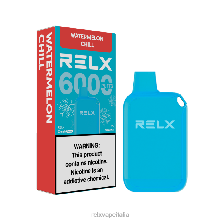 Relx Sigaretta Elettronica Milano - RELX Crush Pocket 6000 ghiacciato freddo dell'anguria 40JX024