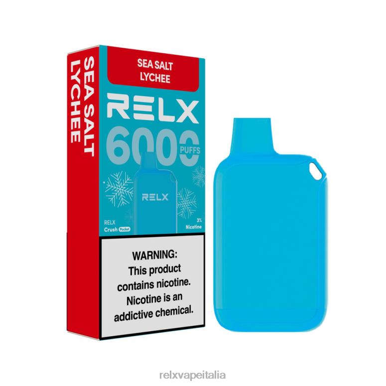 Relx Sigaretta Elettronica Milano - RELX Crush Pocket 6000 ghiacciato litchi al sale marino 40JX014