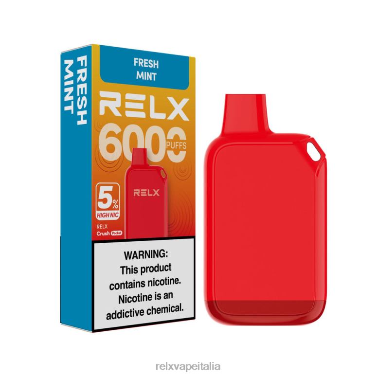 Relx Sigaretta Elettronica Recensioni - RELX Crush Pocket 6000 5% alta nic menta fresca 40JX029