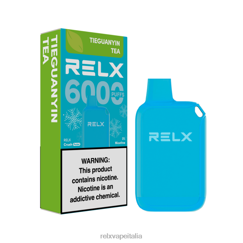 Relx Vape Italia - RELX Crush Pocket 6000 ghiacciato tè tieguanyin 40JX022